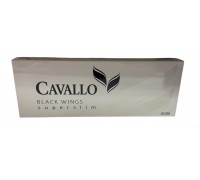 Сигареты CAVALLO Black Wings ( Кавалло Черный Суперслим )