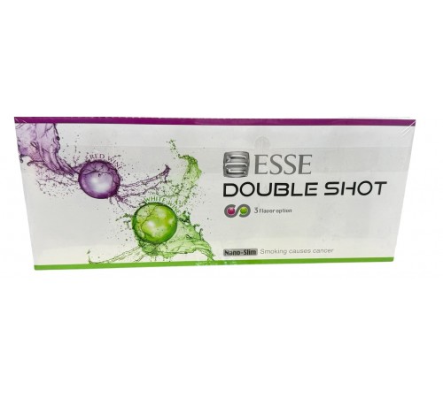 Сигареты Esse Double Shot NanoSlim ( Эссе Нано Кнопка Красно-Белое Вино )