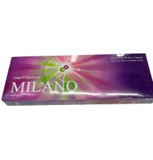 Сигареты Milano Superslim Grape Applemint (Милано Суперслим Кнопка Виноград-Мята)