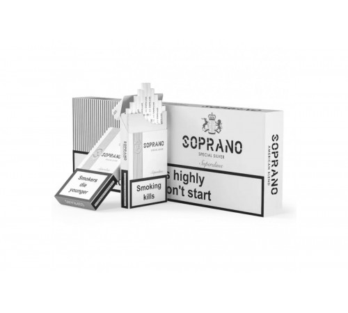 Сигареты Soprano Special Silver Superslims (Сопрано Сильвер Суперслимс) оптом
